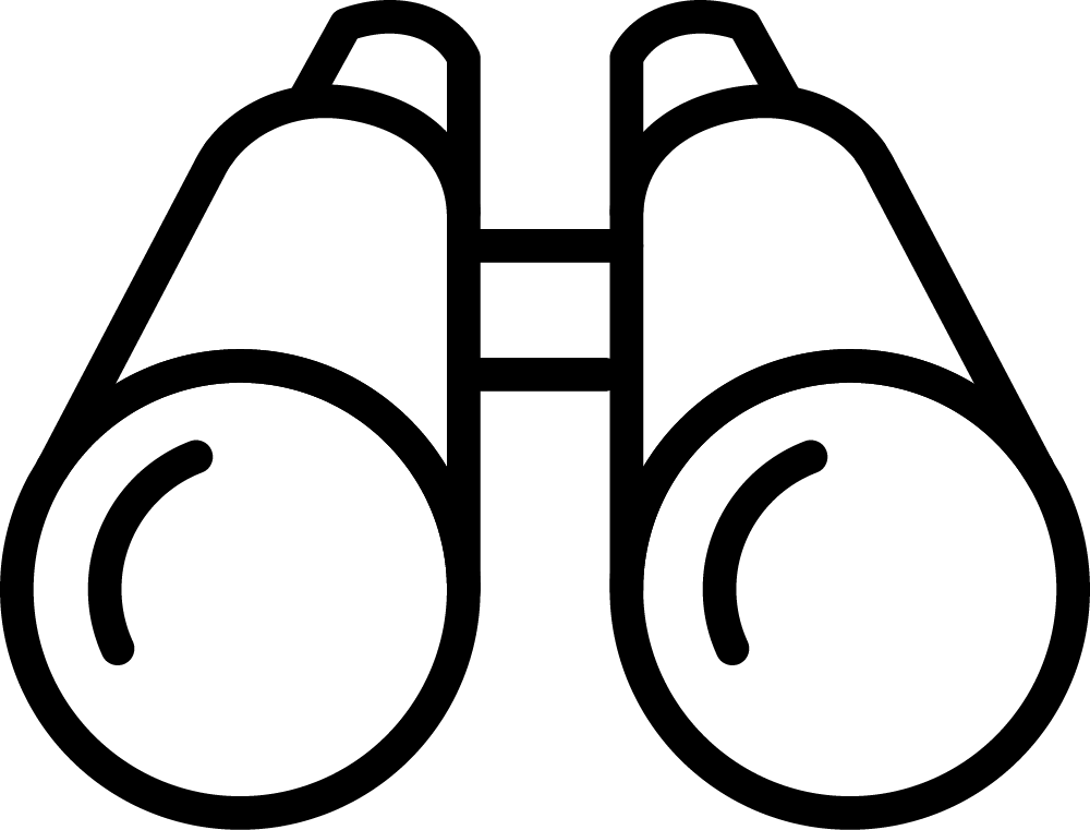 Icon Fernglas für Aussichtsplattform